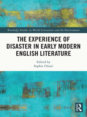 cover image of The Experience of Disaster in Early Modern English Literature